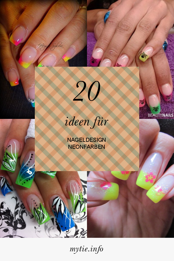 20 Ideen Für Nageldesign Neonfarben